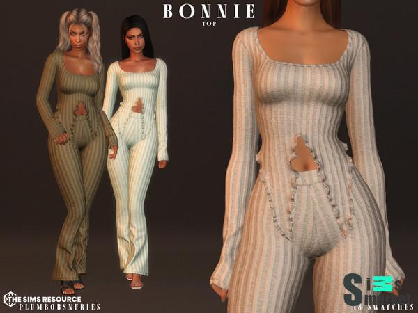 Топ "BONNIE top"- для Симс 4 для Симс 4. Скачать мод