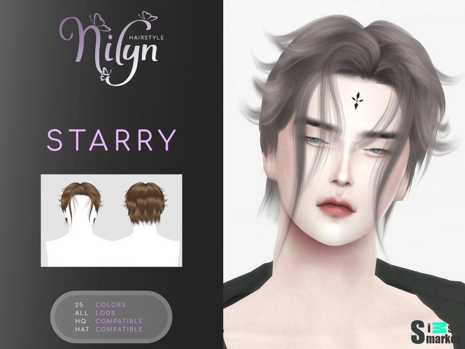 волосы "STARRY HAIR" для Симс 4. Скачать мод