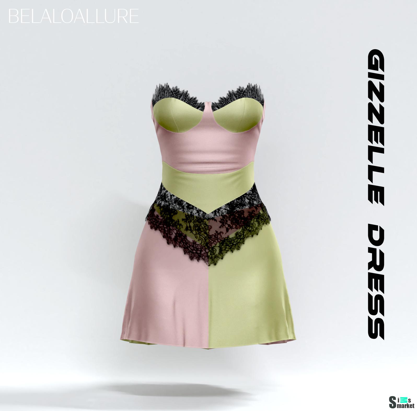 Gizzelle dress by Belaloallure для Симс 4. Скачать мод