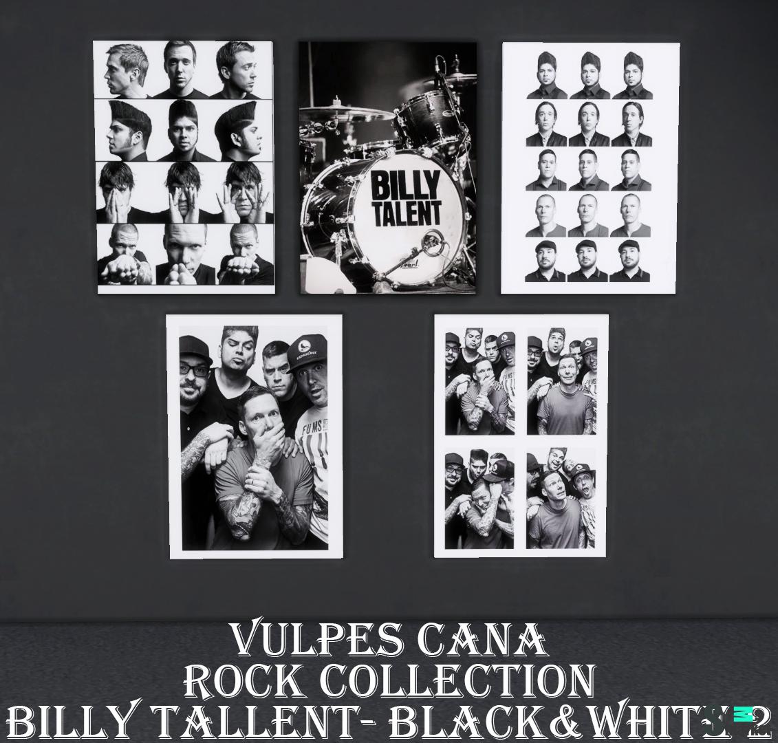 Rock Collection: Billy Tallent 2 для Симс 4. Скачать мод