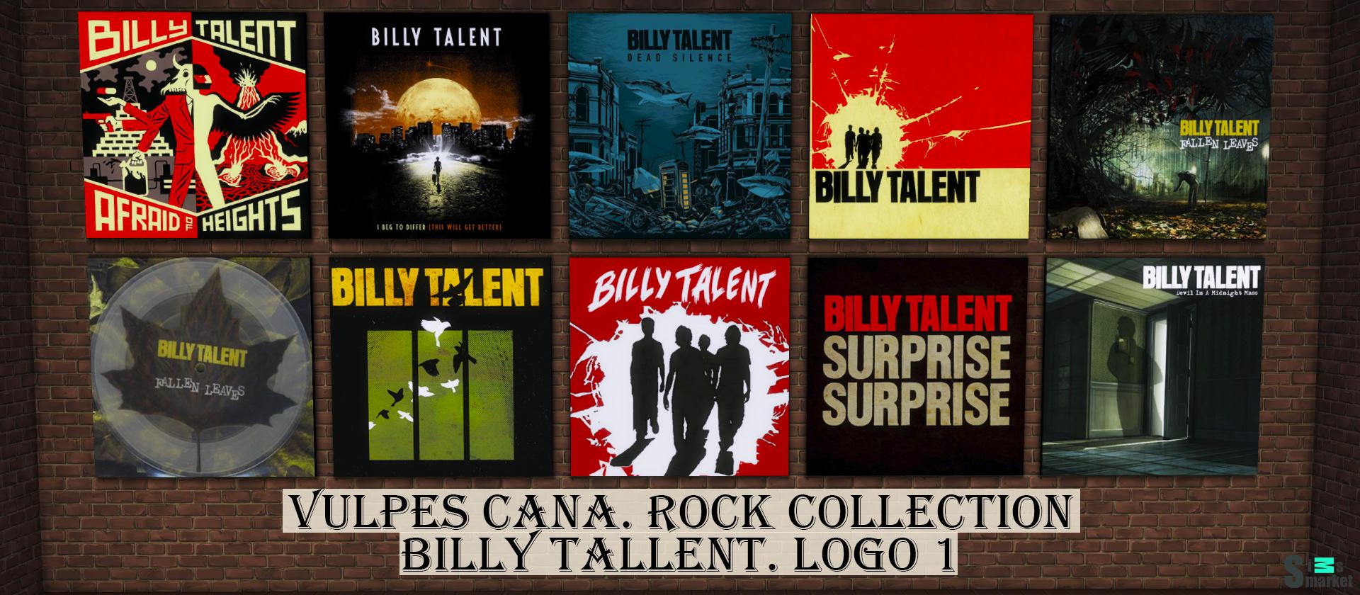 Rock Collection: Billy Tallent LOGO 1 для Симс 4. Скачать мод