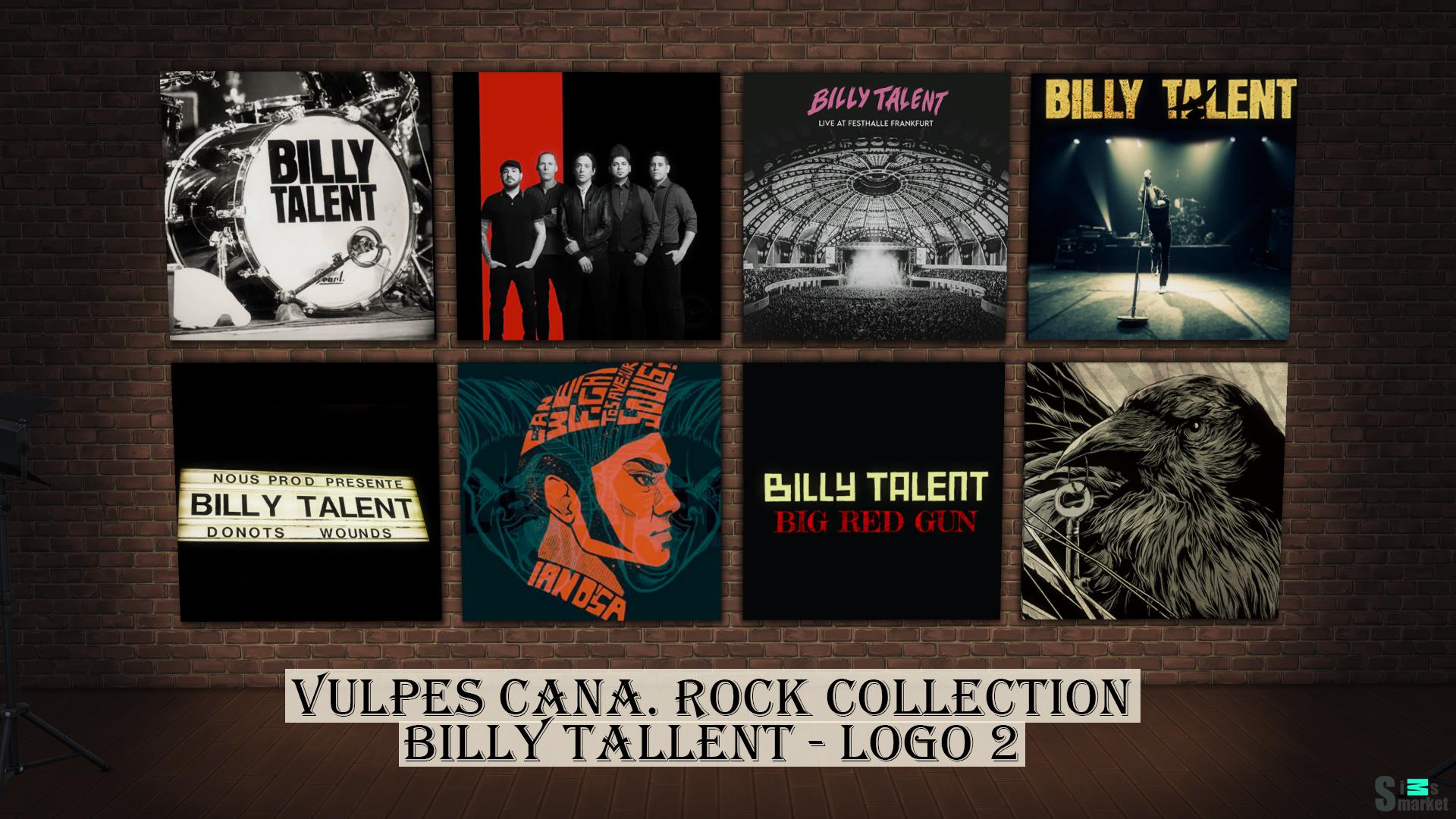 Rock Collection: Billy Tallent LOGO 2 для Симс 4. Скачать мод