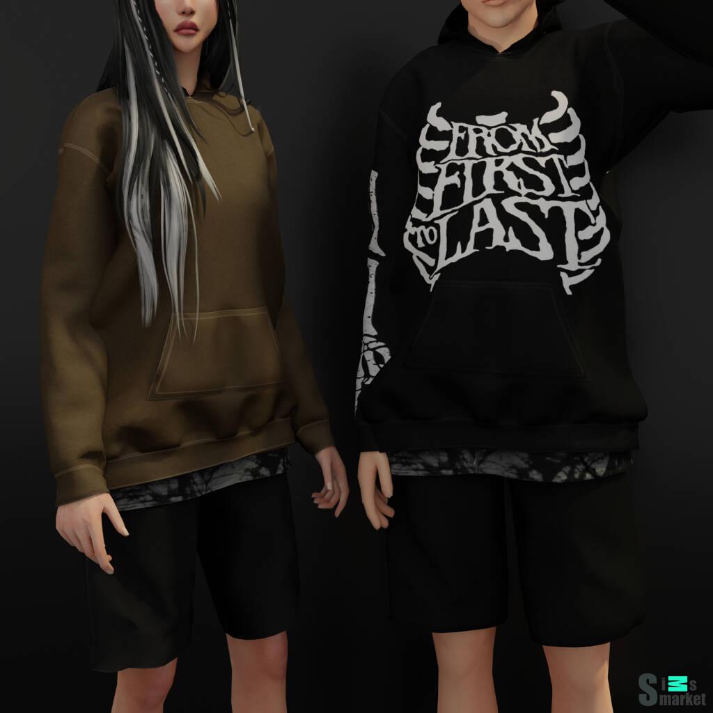 ~ SOLO HOODIE AND COMPLETE OUTFIT MALE/FEM ~ by Whimp1337 для Симс 4. Скачать мод