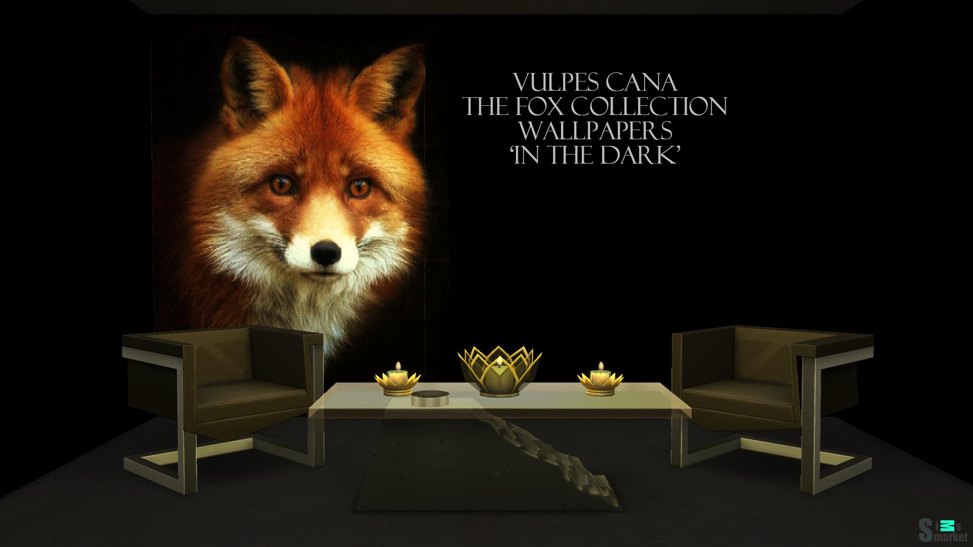 The Fox Collection: In The Darkness (Wallpapers) для Симс 4. Скачать мод