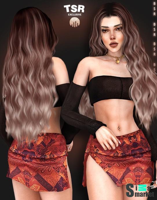 Топ и юбка "CLOTHES SET-456"- для Симс 4 для Симс 4. Скачать мод