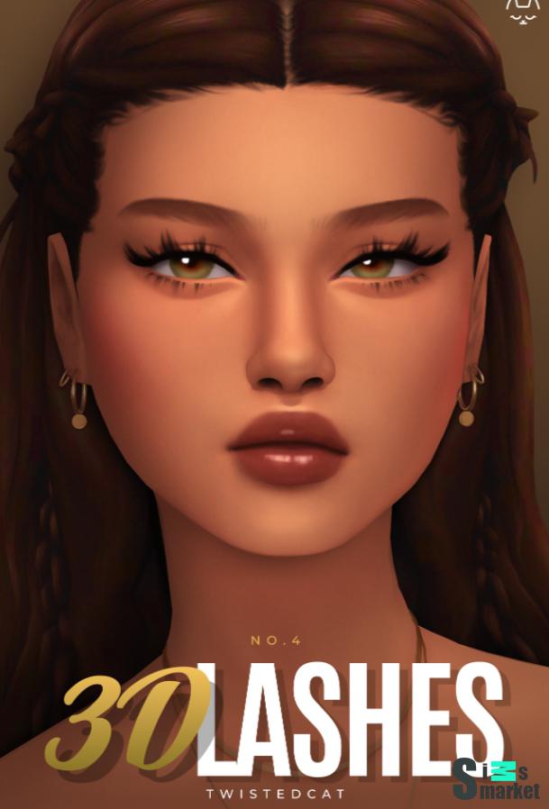 3D ресницы  для Симс 4. Скачать мод