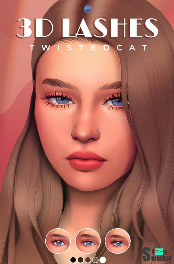 3D ресницы No1 для Симс 4. Скачать мод
