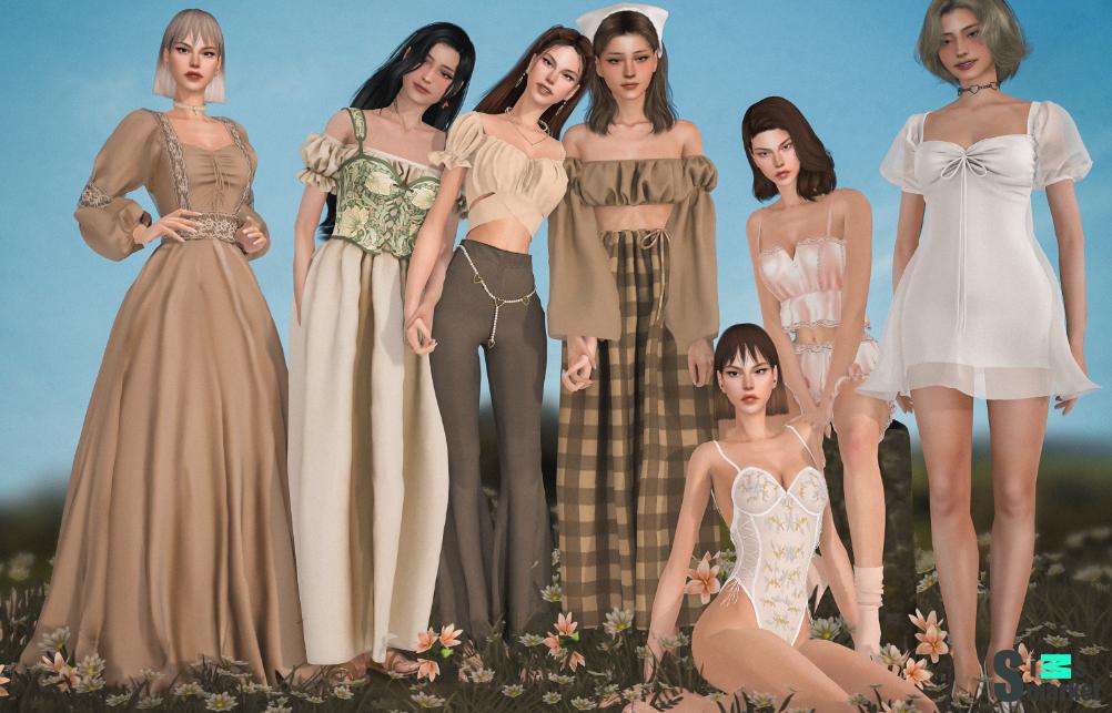 Autumn Clothing Set для Симс 4. Скачать мод