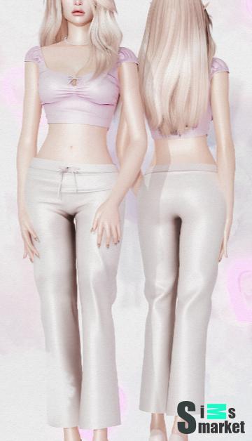 Bae Top/Pants WWW для Симс 4. Скачать мод