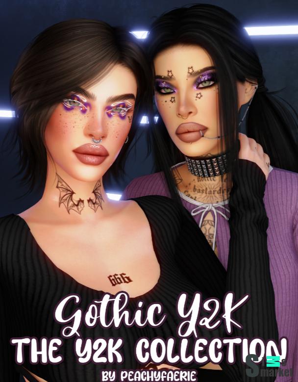 GOTHIC Y2K ♡ КОЛЛЕКЦИЯ Y2K   для Симс 4. Скачать мод