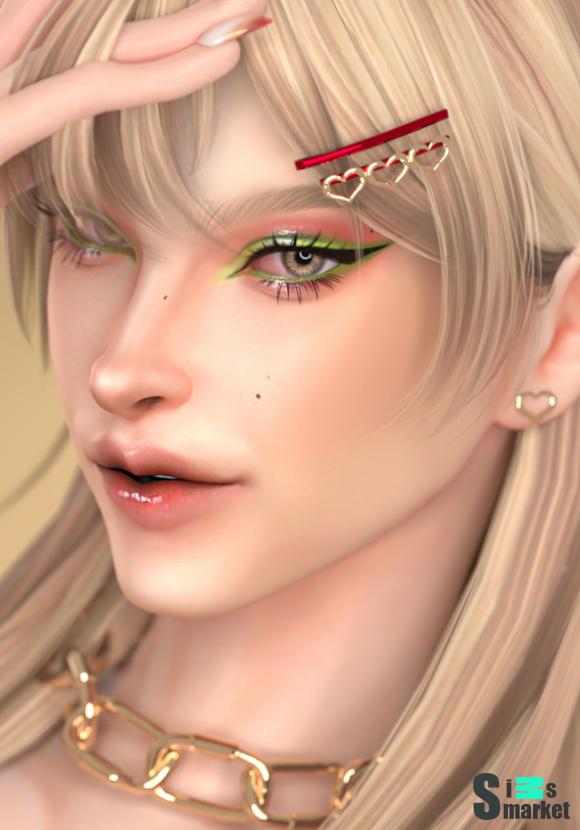 GPME-GOLD MAKEUP SET CC61 WWW для Симс 4. Скачать мод