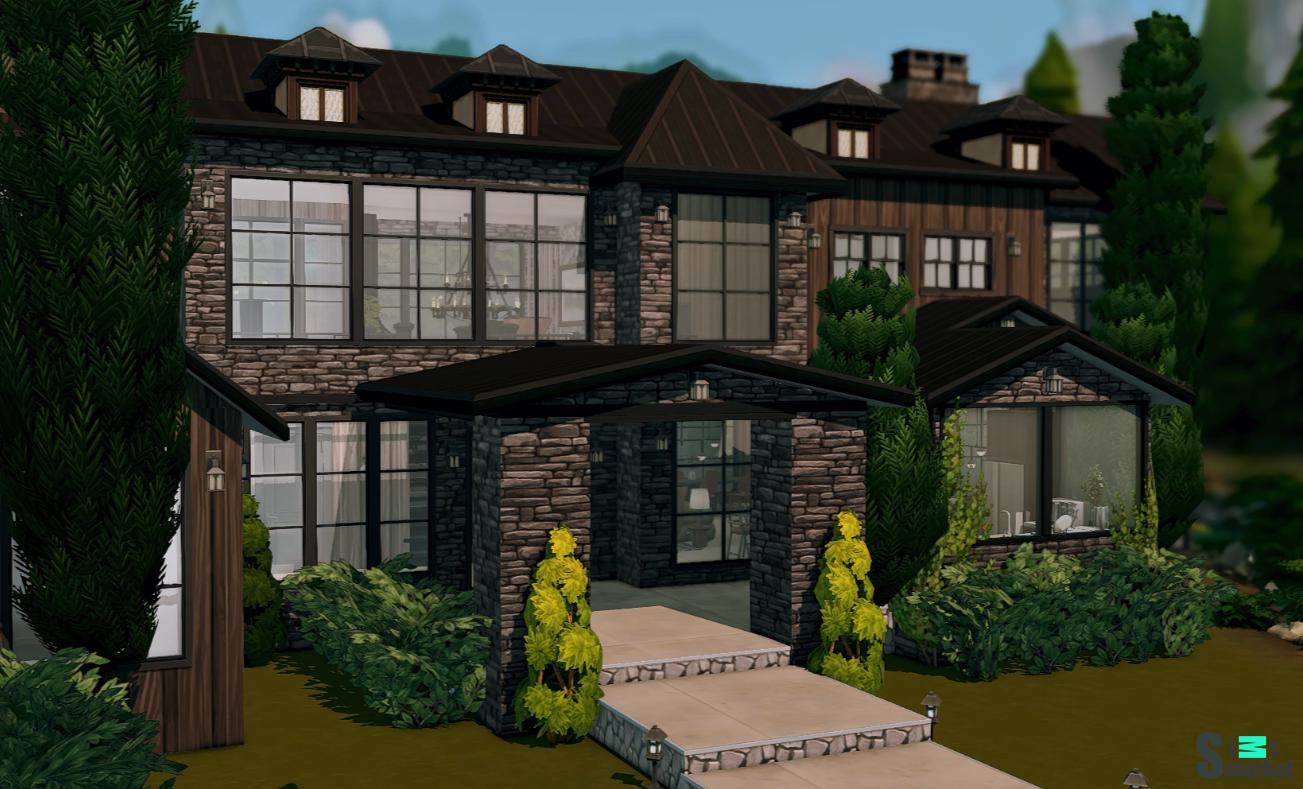 Granite Falls Lakeside Mansion | CC Build W33 для Симс 4. Скачать мод