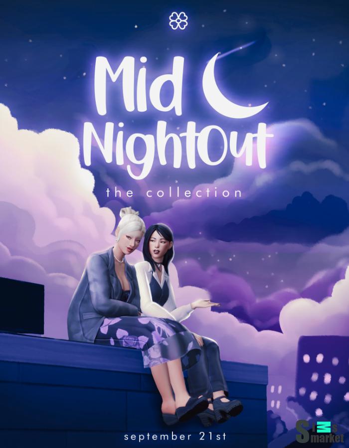 Коллекция Midnight Out (16 предметов) для Симс 4. Скачать мод
