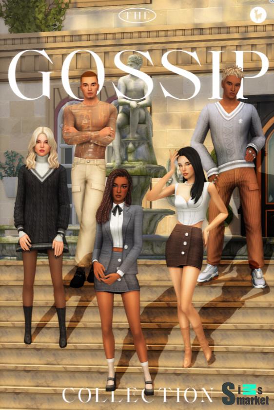 Коллекция &laquo;Сплетни&raquo; - greenllamas для Симс 4. Скачать мод
