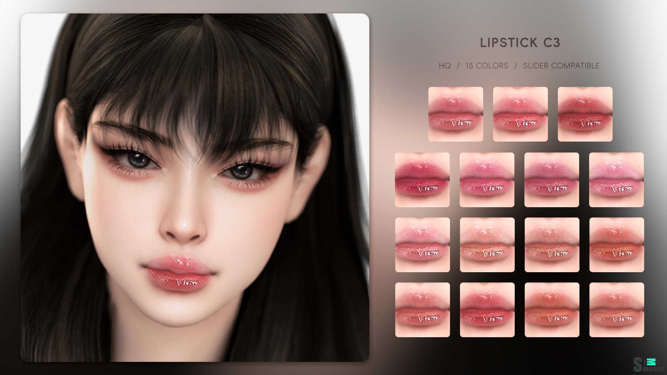 Lipstick C3 для Симс 4. Скачать мод