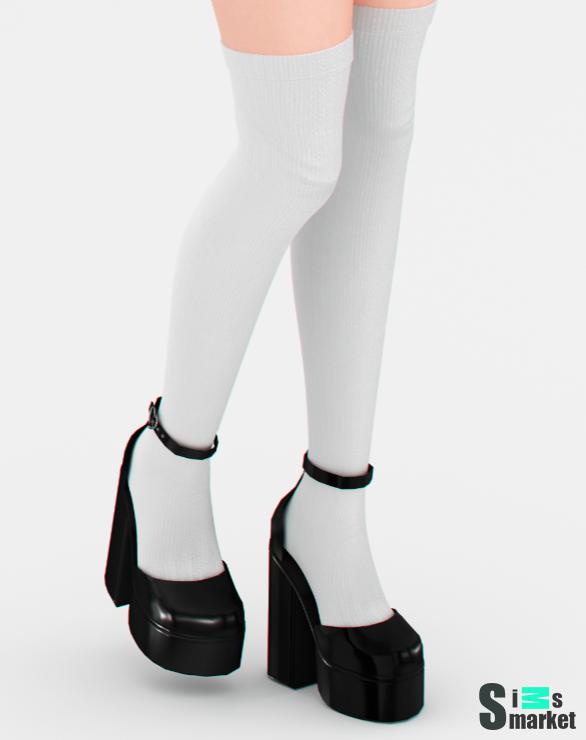 Maeve Buckled Heels WWW WM SH для Симс 4. Скачать мод