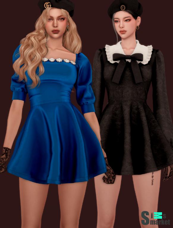 НАБОР _DRESS GOODBYE  для Симс 4. Скачать мод