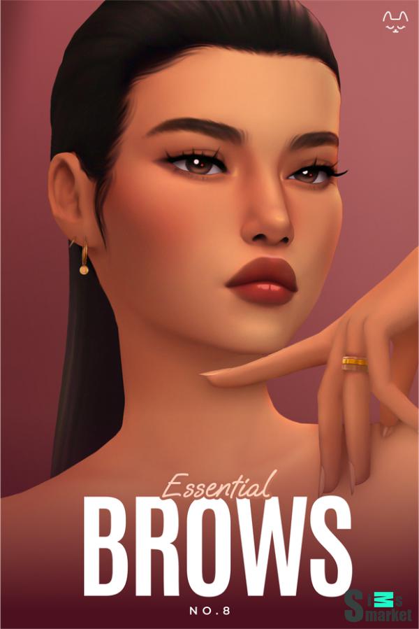 Набор бровей "Eyebrow set NO8" для Симс 4 для Симс 4. Скачать мод