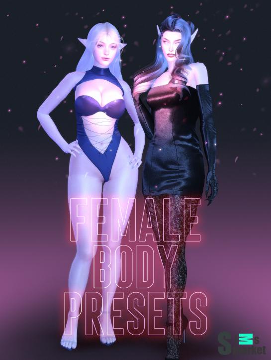 new female body presets WWW для Симс 4. Скачать мод