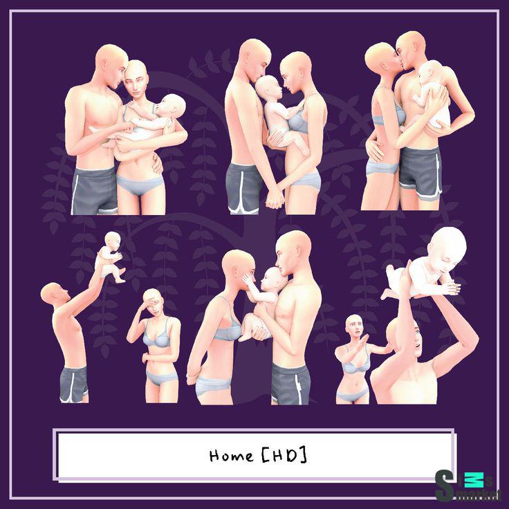 позы "[willowsworld] Home" для Симс 4. Скачать мод
