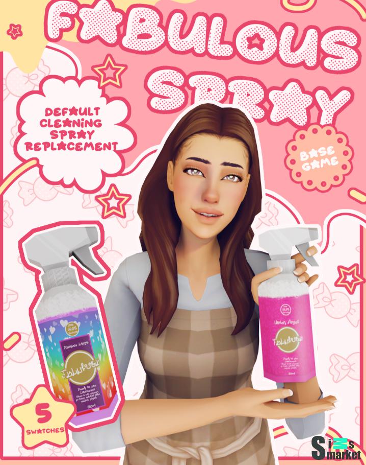 Сказочный спрей | Замена чистящего спрея по умолчанию для Симс 4. Скачать мод Сказочный спрей | Замена чистящего спрея по умолчанию для Симс 4. Скачать мод