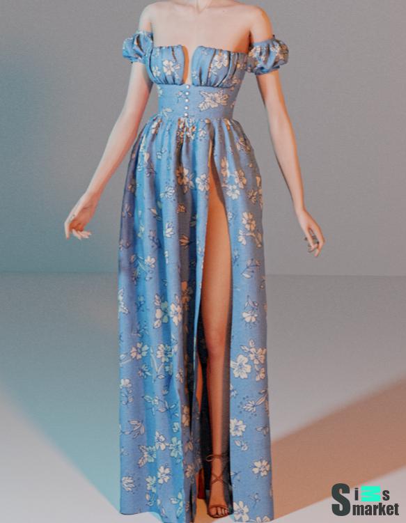Women dress dn для Симс 4. Скачать мод
