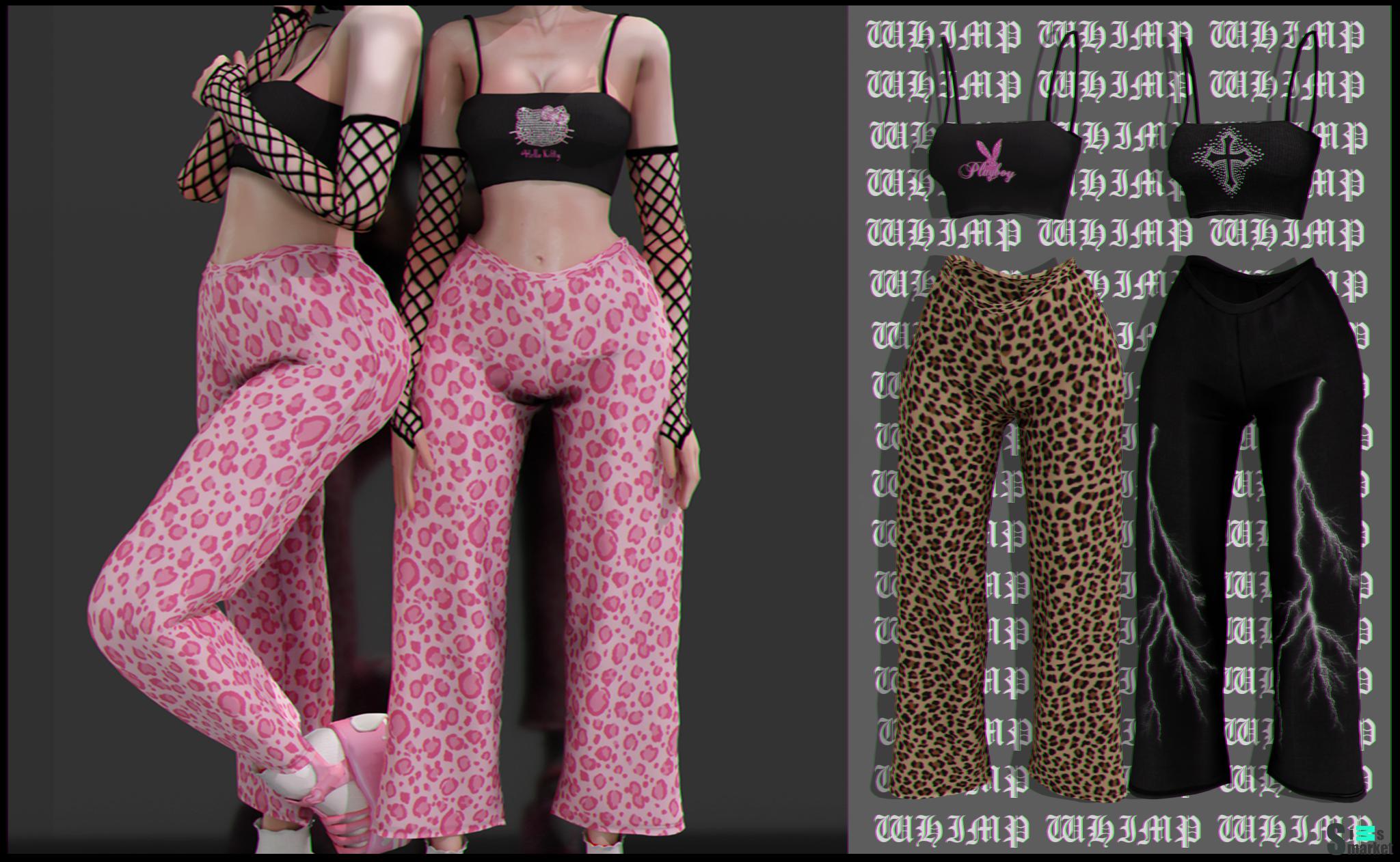 Y2K set by whimp 1337 для Симс 4. Скачать мод