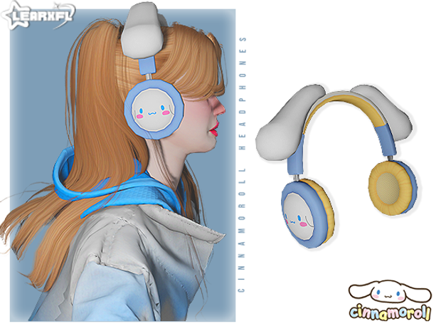 Cinnamoroll Back To School Collection - Cinnamoroll Headphone [2/17 Items] by:Learxfl для Симс 4. Скачать мод