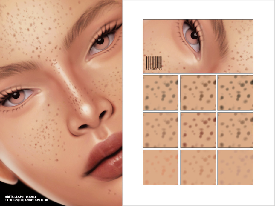 Details - HQ Freckles | N24 для Симс 4. Скачать мод