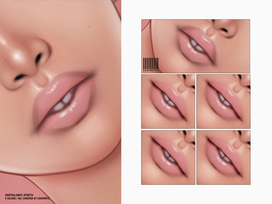 Details | N33 #Teeth для Симс 4. Скачать мод