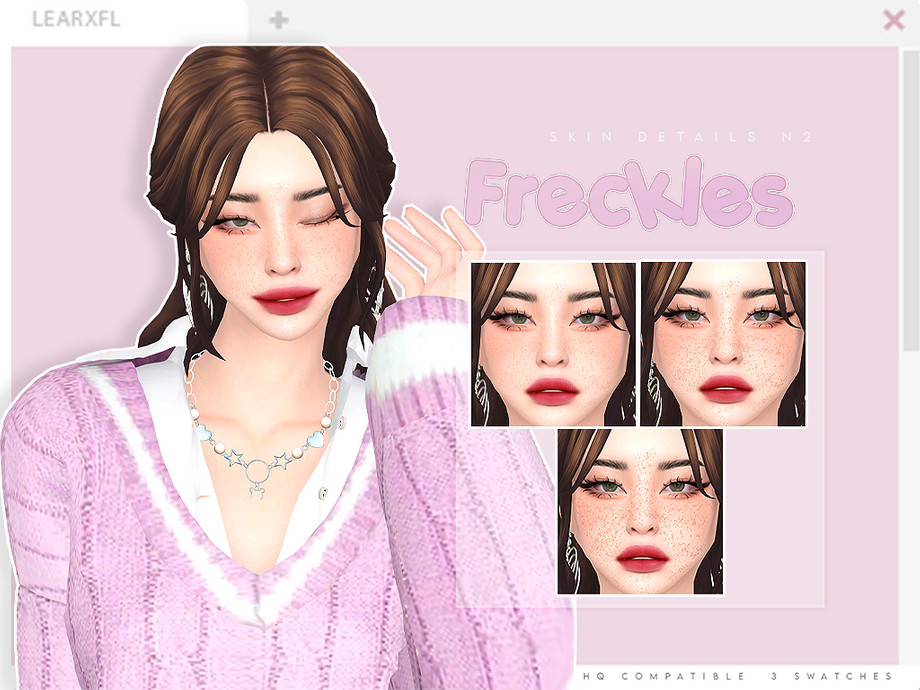Freckles V2 для Симс 4. Скачать мод