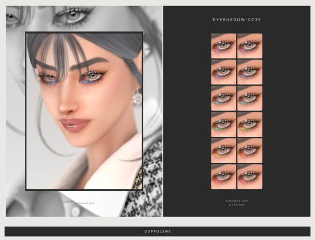 GPME-GOLD Тени для век CC 39 для Симс 4. Скачать мод