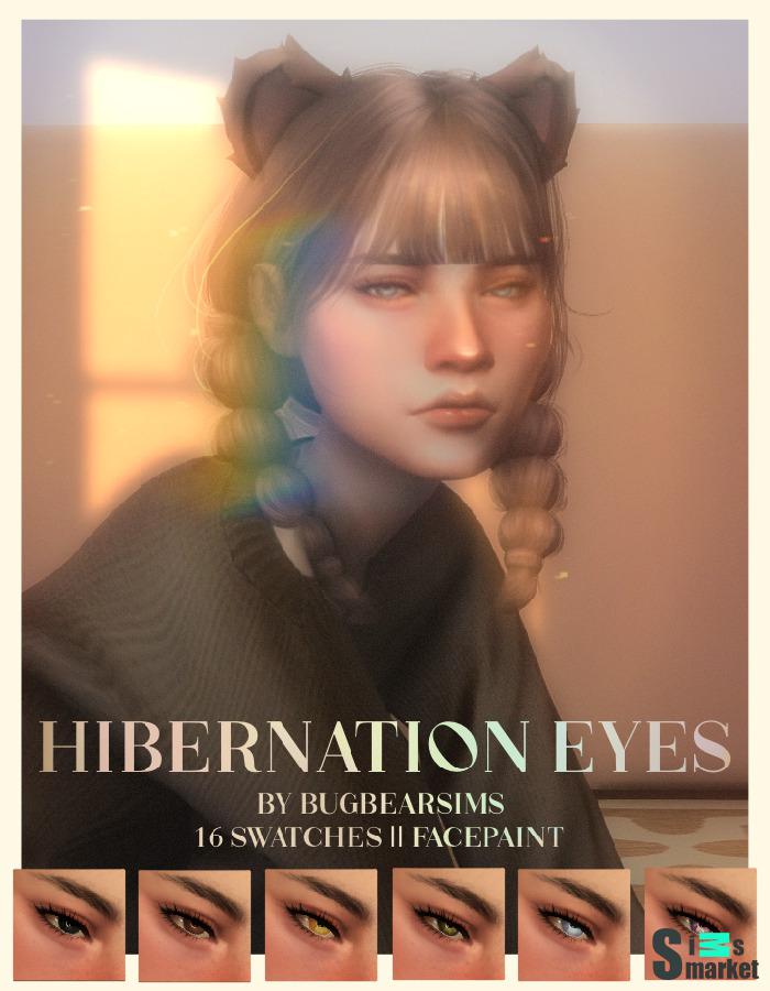 hibernation eyes для Симс 4. Скачать мод