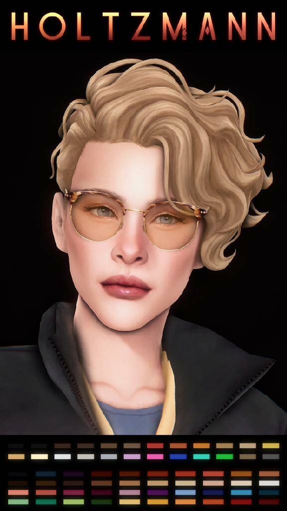 Holtzmann Hair by SIMANDY для Симс 4. Скачать мод