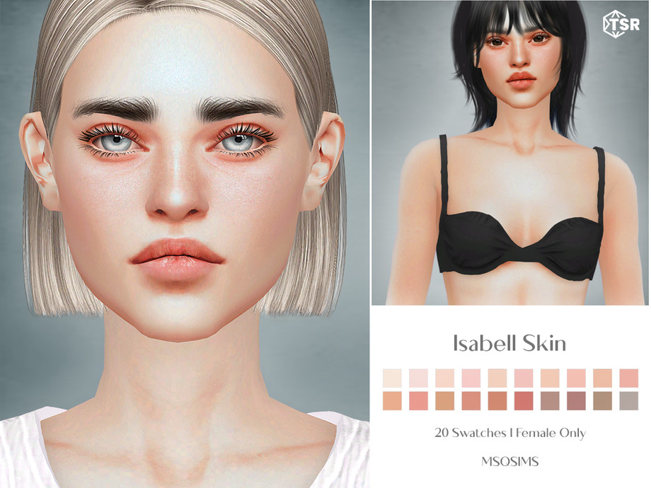 Isabell Skin для Симс 4. Скачать мод