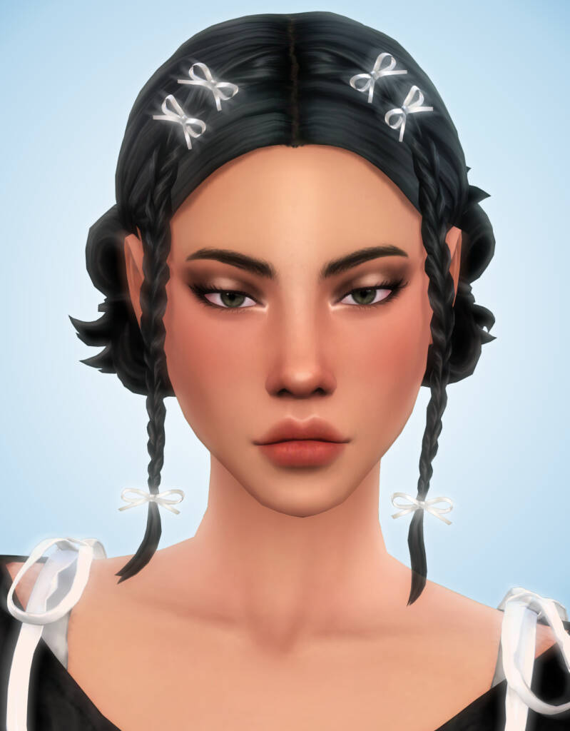 Leila Hair Set by Aladdin для Симс 4. Скачать мод