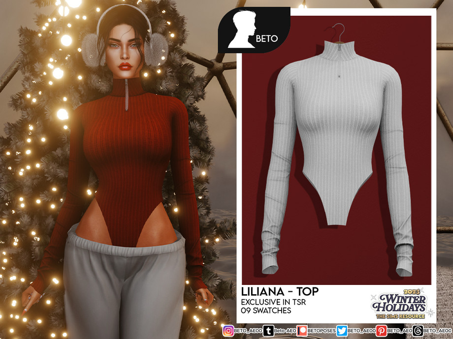 Liliana (Top) для Симс 4. Скачать мод