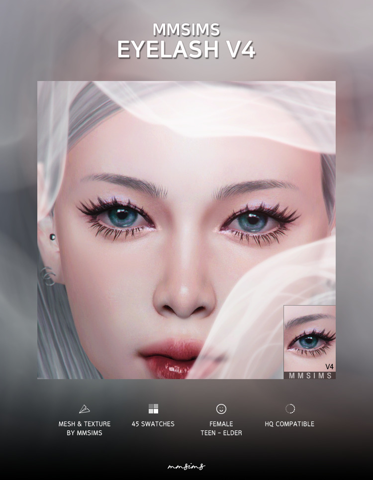 MMSIMS Eyelash v4 для Симс 4. Скачать мод