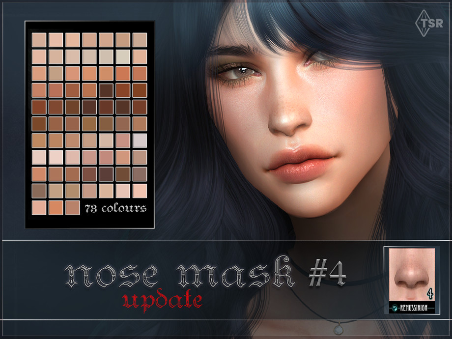 Nose mask 04 UPDATE for sim creators для Симс 4. Скачать мод