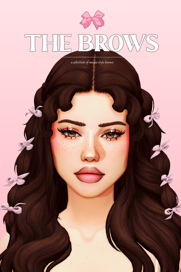 🎀The Brows🎀 - подборка бровей в стиле Maxis для Симс 4. Скачать мод