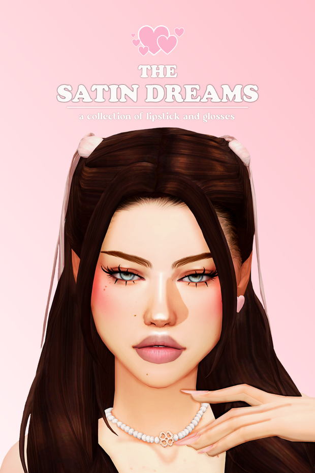 🎀The Satin Dreams - коллекция помад и блесков 🎀 для Симс 4. Скачать мод