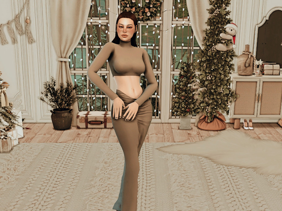 XMAS GLAM CAS BAKCGROUND для Симс 4. Скачать мод