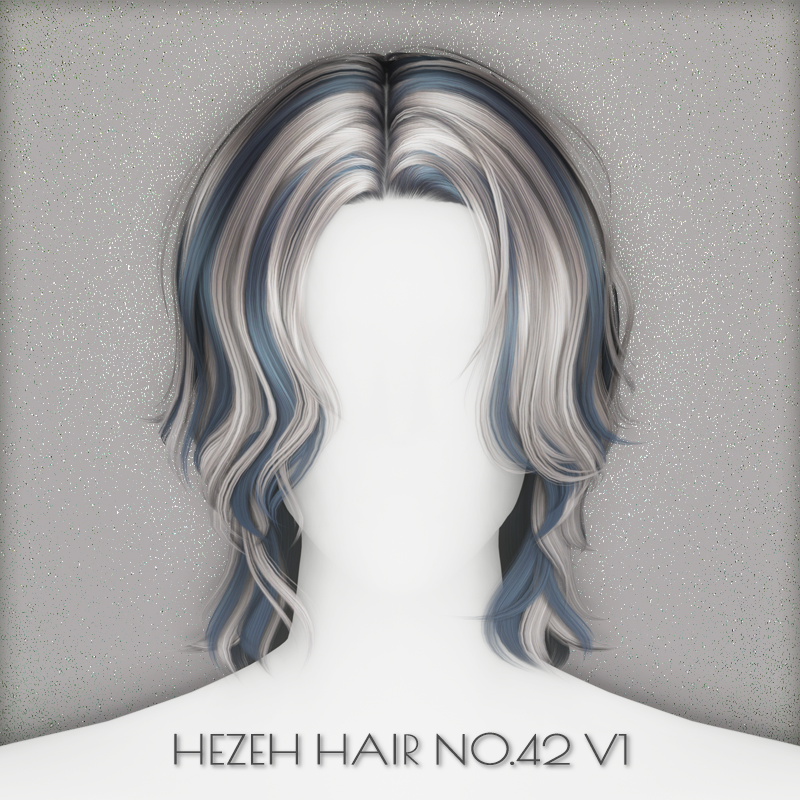 [Hezeh]Hair_No.42_V1 для Симс 4. Скачать мод