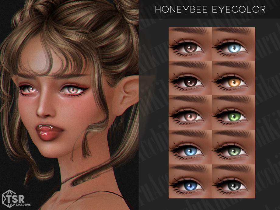 Honeybee Eyecolor для Симс 4. Скачать мод