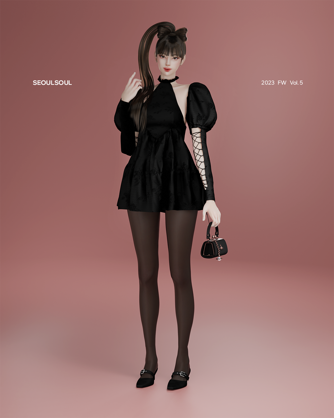 K GIRL DRESS (by SEOULSOUL) для Симс 4. Скачать мод