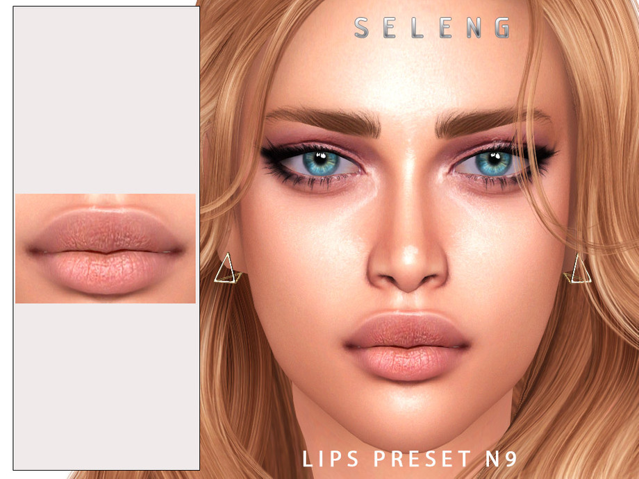 Lips Preset N9 для Симс 4. Скачать мод