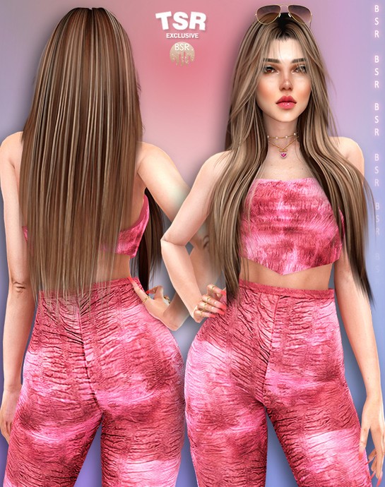 Наряд для симочки "CLOTHES SET-505" для Симс 4 для Симс 4. Скачать мод