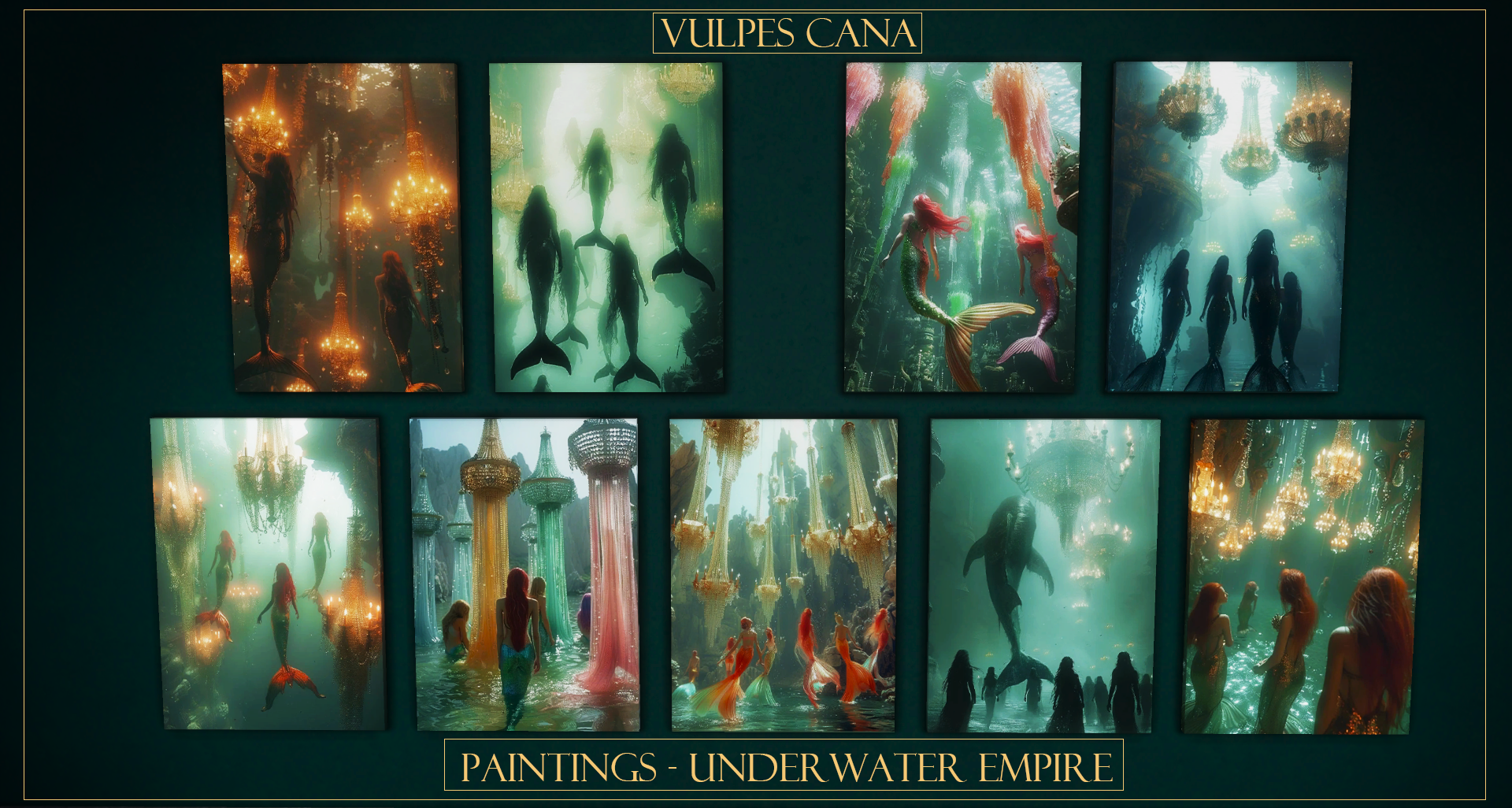 Paintings: Underwater Empire для Симс 4. Скачать мод