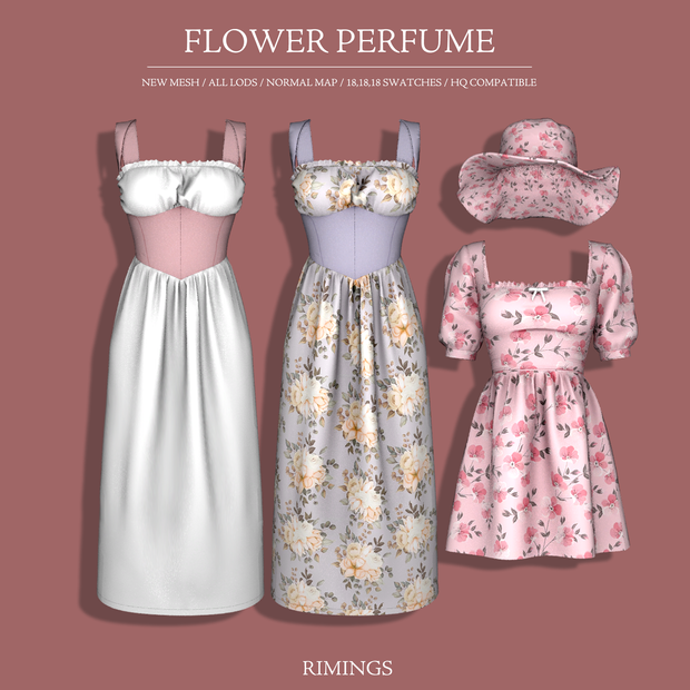 [RIMINGS] FLOWER PERFUME для Симс 4. Скачать мод