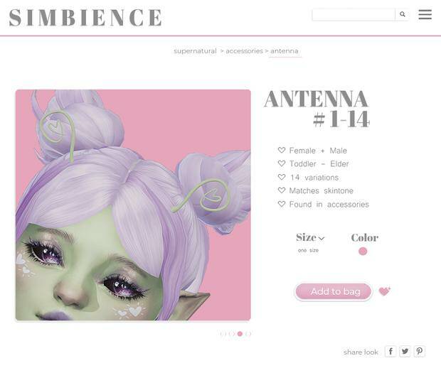 Antenna #1-14 by simbience для Симс 4. Скачать мод